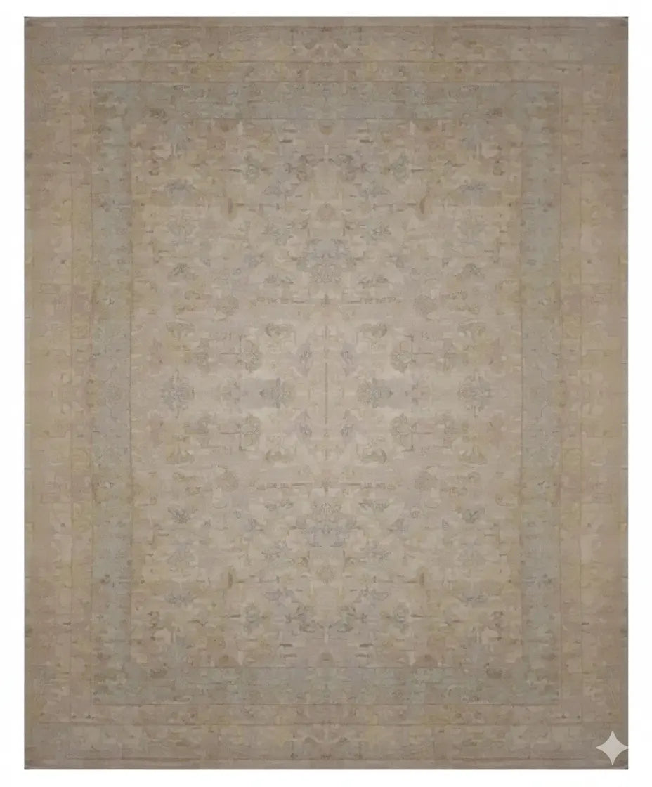 One Of The Kind Afghani Khotan Rug 10'10" x 7'7" zandirugs